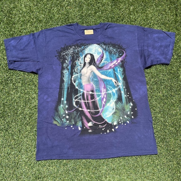 VTG 00’s / Y2K Deadstock The Mountain Purple Moon Fairy Tee - Picture 1 of 5